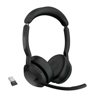 Jabra Evolve2 55/Stereo/ANC/USB/BT-USB/bezprzewodowy/czarny