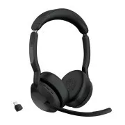 Jabra Evolve2 55/Stereo/ANC/USB-C/BT-USB/bezprzewodowy/MS/czarny