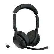 Jabra Evolve2 55/Stereo/ANC/USB-C/BT-USB/bezprzewodowy/MS/czarny