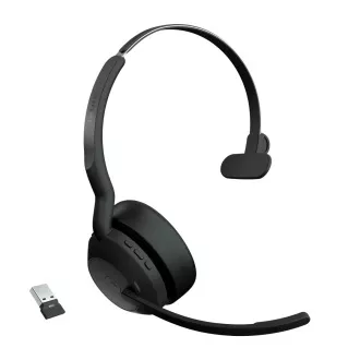 Jabra Evolve2 55/Mono/ANC/USB/BT-USB/bezprzewodowe/MS/czarny