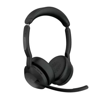 Jabra Evolve2 55/Stereo/ANC/USB/BT-USB/bezprzewodowe/MS/stojak/czarny