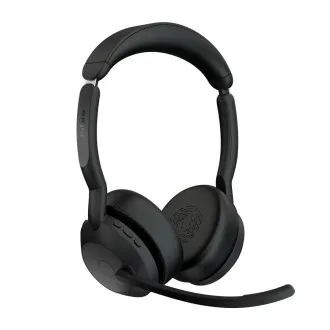 Jabra Evolve2 55/Stereo/ANC/USB-C/BT-USB/bezprzewodowy/stojak/czarny