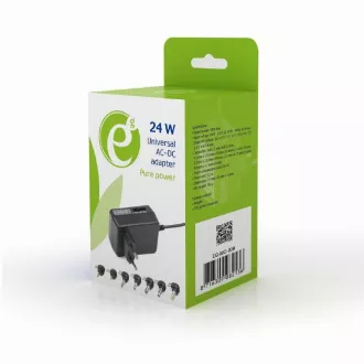 Uniwersalny zasilacz AC-DC GEMBIRD, 24 W