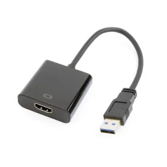 GEMBIRD USB 3.0 do HDMI, M/F, 15 cm, czarny
