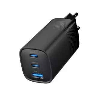 Ładowarka GEMBIRD PD 1xUSB-A 2xUSB-C 67W czarna