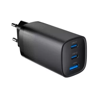 Ładowarka GEMBIRD PD 1xUSB-A 2xUSB-C 67W czarna