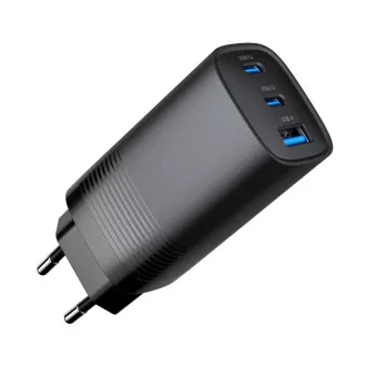 Ładowarka GEMBIRD PD 1xUSB-A 2xUSB-C 67W czarna
