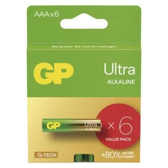 Baterie alkaliczne GP ULTRA AAA (LR03) - 6 szt.