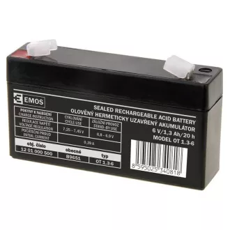 Akumulator SLA 6V/1,3Ah FA -4,7mm