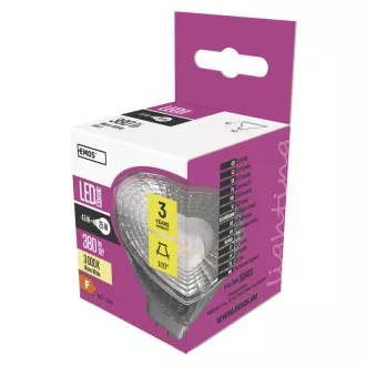 EMOS LED LAMP CLASSIC MR16 4,5W(25W) 380lm GU5.3 WW