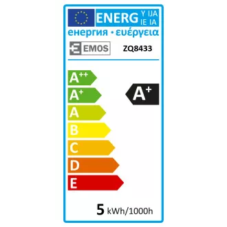 EMOS LED LAMP CLASSIC MR16 4,5W(25W) 380lm GU5.3 WW
