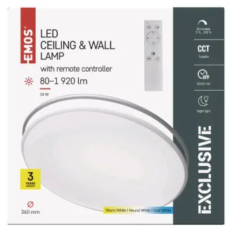Lampa ścienna EMOS z pilotem zdalnego sterowania ZM5165 (35cm) Lampa ścienna EMOS z pilotem zdalnego sterowania ZM5165 (35cm)