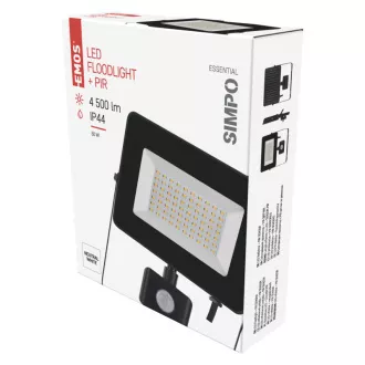 REFLEKTOR LED SIMPO 50W 4500LM PIR REFLEKTOR LED SIMPO 50W 4500LM PIR