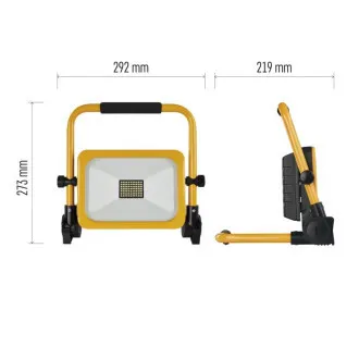 EMOS PRZENOŚNY AKUMULATOROWY REFLEKTOR LED ACCO 30W, 3000LM, IP54 EMOS PRZENOŚNY AKUMULATOROWY REFLEKTOR LED ACCO 30W, 3000LM, IP54