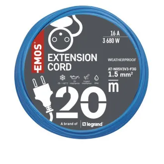 PRZEDŁUŻACZ EMOS 1Z 20M 1,5MM KABEL ZAPOBIEGAJĄCY ZAMARZANIU PRZEDŁUŻACZ EMOS 1Z 20M 1,5MM KABEL ZAPOBIEGAJĄCY ZAMARZANIU