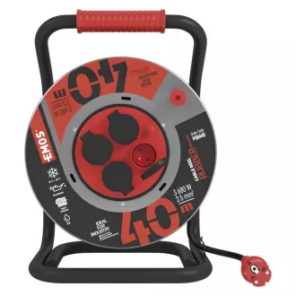 EMOS BĘBEN METALOWY 4Z 40M 2,5MM GUMA/NEOPREN