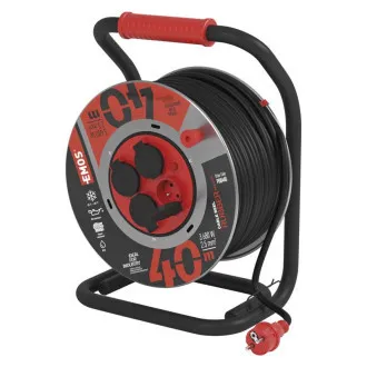 EMOS BĘBEN METALOWY 4Z 40M 2,5MM GUMA/NEOPREN