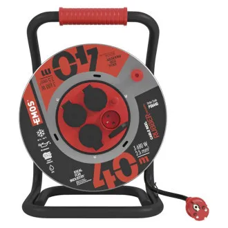 EMOS BĘBEN METALOWY 4Z 40M 2,5MM GUMA/NEOPREN