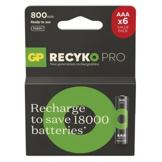 Akumulator GP. ReCyko Pro AAA (HR03) 800mAh - 6szt.