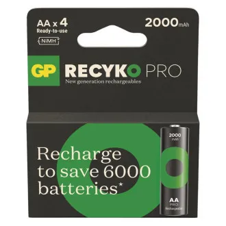 Akumulator GP. ReCyko Pro AA (HR6) 2000mAh - 4szt. Akumulator GP. ReCyko Pro AA (HR6) 2000mAh - 4szt.