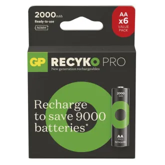 Akumulator GP. ReCyko Pro AA (HR6) 2000mAh - 6szt. Akumulator GP. ReCyko Pro AA (HR6) 2000mAh - 6szt.