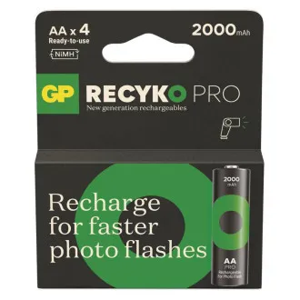 GP Akumulator do lampy błyskowej ReCyko Pro AA 2000 mAh - 4 szt. GP Akumulator do lampy błyskowej ReCyko Pro AA 2000 mAh - 4 szt.