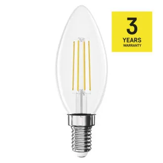 EMOS LED FLM CANDLE 3,4W(40W) 470lm E14 WW EMOS LED FLM CANDLE 3,4W(40W) 470lm E14 WW