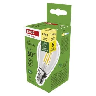 EMOS LED FLM MINI GL 3,8W(60W) 806lm E14 WW A CLAS EMOS LED FLM MINI GL 3,8W(60W) 806lm E14 WW A CLAS