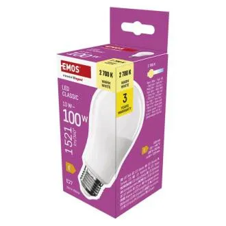 EMOS LED CLS A60 13W(100W) 1521lm E27 WW EMOS LED CLS A60 13W(100W) 1521lm E27 WW