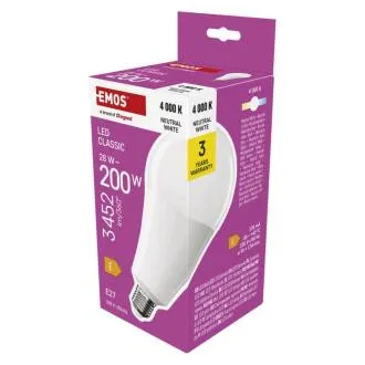 EMOS LED CLS A95 28W(200W) 3452lm E27 NW EMOS LED CLS A95 28W(200W) 3452lm E27 NW
