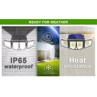 Zewnętrzna lampa solarna LED z czujnikiem ruchu VIKING S180/1200lm/2200mAh/3 tryby/IP65 Zewnętrzna lampa solarna LED z czujnikiem ruchu VIKING S180/1200lm/2200mAh/3 tryby/IP65