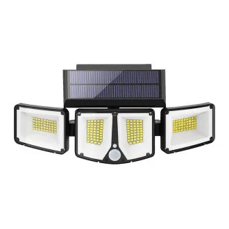 Zewnętrzna lampa solarna LED z czujnikiem ruchu VIKING S180/1200lm/2200mAh/3 tryby/IP65 Zewnętrzna lampa solarna LED z czujnikiem ruchu VIKING S180/1200lm/2200mAh/3 tryby/IP65