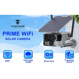 Kamera solarna Viking PRIME-WiFi/18000mAh/kolorowy noktowizor/IP66/aplikacja/Android/iOS Kamera solarna Viking PRIME-WiFi/18000mAh/kolorowy noktowizor/IP66/aplikacja/Android/iOS
