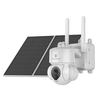 Kamera solarna HD Viking HDs03 4G/20000mAh/noktowizor/IP66/aplikacja/powiadomienie/biała