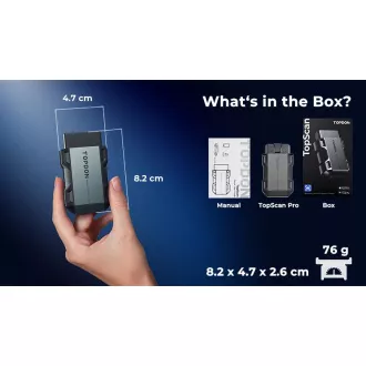 Urządzenie diagnostyczne TOPDON TopScan Pro/OBD 2 funkcje/13 funkcji specjalnych/Android/iOS/aplikacje