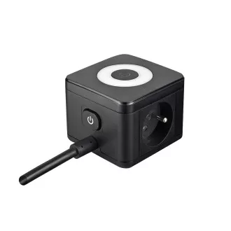 Zasilacz sieciowy VIKING YC23L, czarny/Wyjście:2xAC,1xUSB-A,2xUSB-C/dotykowe podświetlenie LED/1,4m kabel