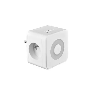 Zasilacz sieciowy VIKING Y23L, biały/Wyjście:2xAC,1xUSB-A,2xUSB-C/dotykowe podświetlenie LED