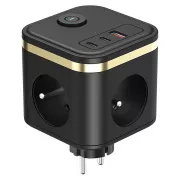 Zasilacz VIKING Y33, czarny/Wyjście: 3xAC, 1xUSB-A, 2xUSB-C/Przycisk włączania/wyłączania