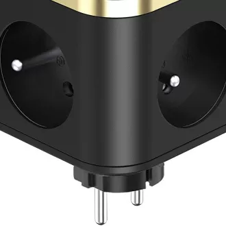 Zasilacz VIKING Y33, czarny/Wyjście: 3xAC, 1xUSB-A, 2xUSB-C/Przycisk włączania/wyłączania