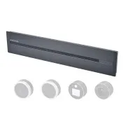 Listwa gniazdowa - wpuszczana Viking LZ40G/230V,50Hz/40cm długości/szara/do 5 modułów/IP20/aluminiowa/wpuszczana
