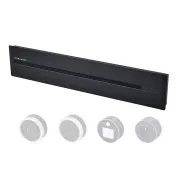 Listwa gniazdowa - wpuszczana Viking LZ40B/230V,50Hz/40cm długości/czarna/do 5 modułów/IP20/aluminiowa/wpuszczana
