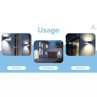 Zewnętrzna lampa solarna LED Viking SR38/700 lm/4 tryby/IP65/światło dzienne białe