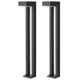 Zewnętrzna lampa solarna LED Viking SR07 - 2szt/1000 lm/IP54/2 tryby/ciepła biel