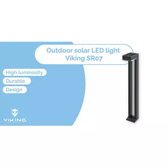 Zewnętrzna lampa solarna LED Viking SR07 - 2szt/1000 lm/IP54/2 tryby/ciepła biel