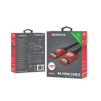 Kabel Genesis HDMI M/M V2.1 3M 8K do XBOX X/S