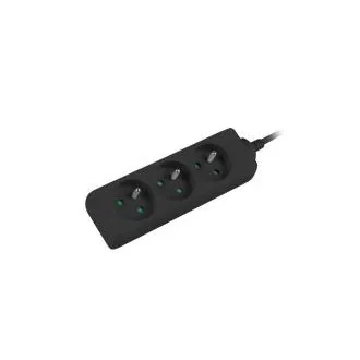 Przedłużacz Lanberg PS0, 3 gniazda, 3m, czarny Przedłużacz Lanberg PS0, 3 gniazda, 3m, czarny