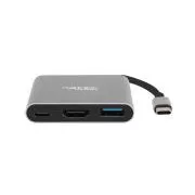 Adapter wieloportowy Natec Fowler MINI USB-C PD, USB 3.0, HDMI 4K