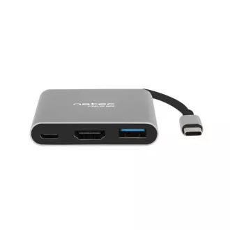 Adapter wieloportowy Natec Fowler MINI USB-C PD, USB 3.0, HDMI 4K