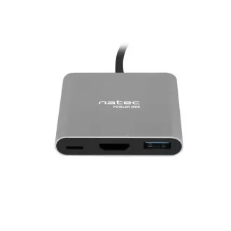 Adapter wieloportowy Natec Fowler MINI USB-C PD, USB 3.0, HDMI 4K