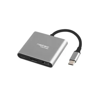 Adapter wieloportowy Natec Fowler MINI USB-C PD, USB 3.0, HDMI 4K